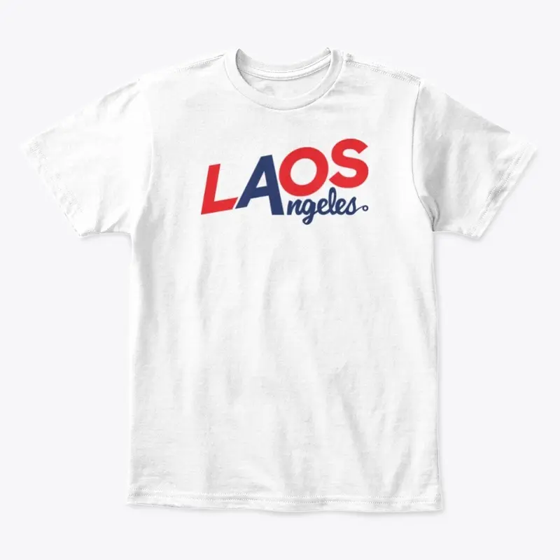 Laos Angeles Red & Blue Logo