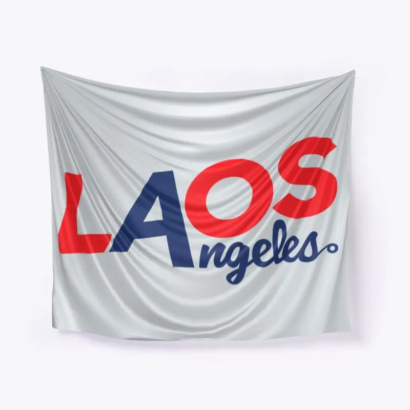 Laos Angeles Red & Blue Logo