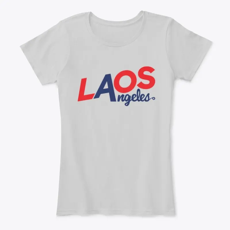 Laos Angeles Red & Blue Logo