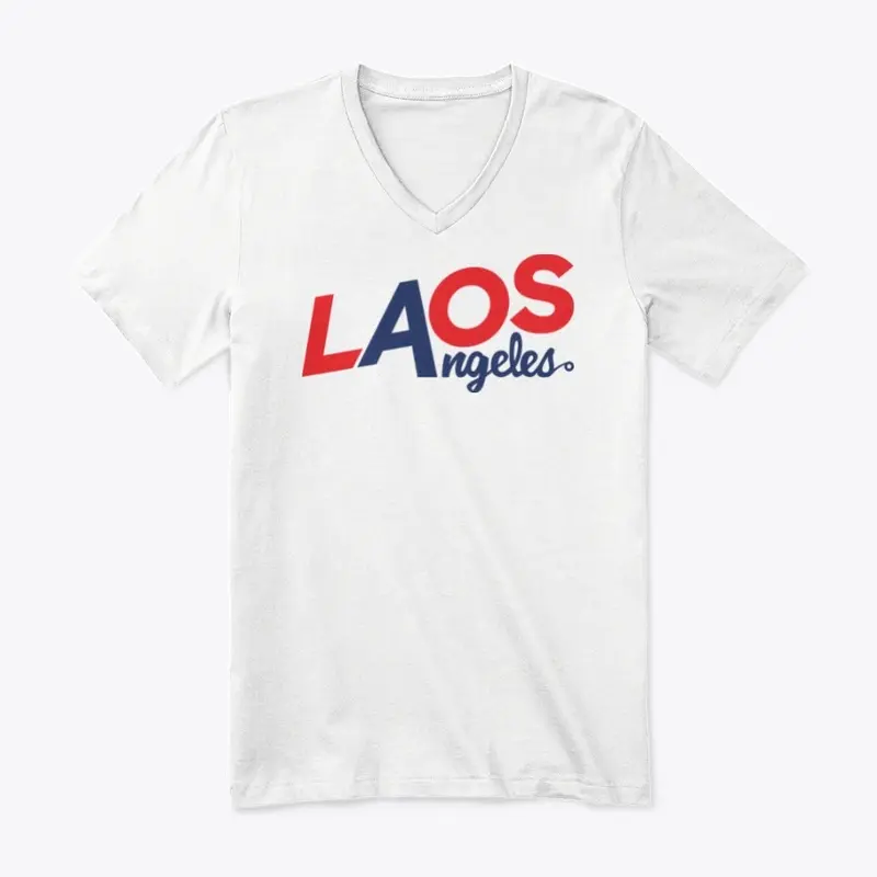 Laos Angeles Red & Blue Logo