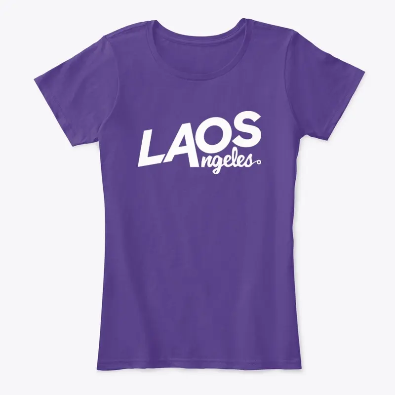 Laos Angeles White Logo